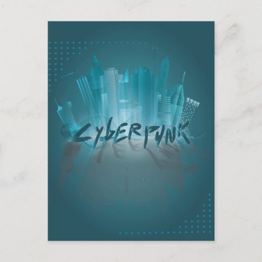 Cyberpunk Briefkaart (Voorkant)