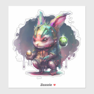 Cyberpunk Bunny Sticker