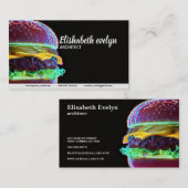 Cyberpunk Burger Glow f542 Visitekaartje (Voorkant / Achterkant)