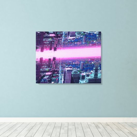 Cyberpunk Canvas (Insitu (Houten vloer))