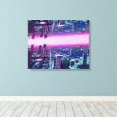 Cyberpunk Canvas Afdruk (Insitu (Houten vloer))