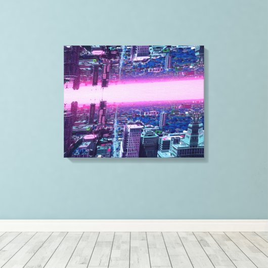 Cyberpunk Canvas Afdruk (Insitu (Houten vloer))