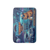 Cyberpunk Capybara Ruimtevrachtwagen Stardust Dine Badmat (Voorkant Verticaal)