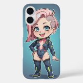 Cyberpunk Chibi Girl Case-Mate iPhone Case (Achterkant)