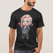 Cyberpunk Chibi Girl T-shirt (Voorkant)