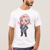 Cyberpunk Chibi Girl T-shirt (Voorkant)