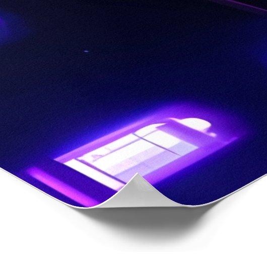 Cyberpunk City AI art poster (Hoek)