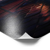 Cyberpunk City Night Foto Afdruk (Hoek)