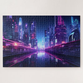Cyberpunk City Reflection Legpuzzel