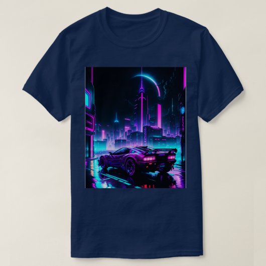 Cyberpunk citynight 3 t-shirt (Design voorkant)