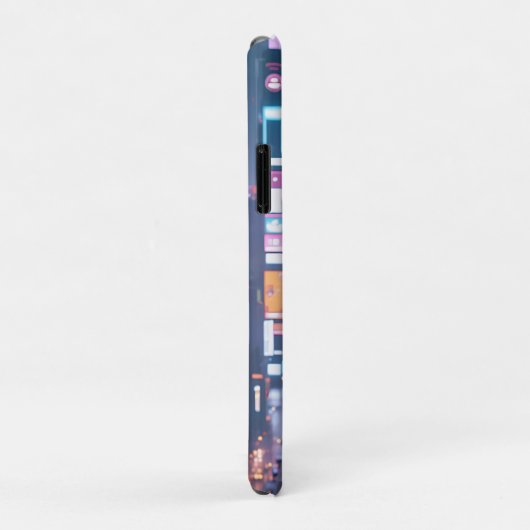 Cyberpunk Cityscape Poster Futuristisch Vrouw Hack Case-Mate iPhone Case (Achterkant/rechts)