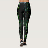 Cyberpunk-codematrix systeemfout leggings (Achterkant)
