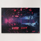 Cyberpunk Corpo Tower Tokyo Legpuzzel (Horizontaal)
