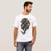 Cyberpunk Crocodile Hunter T-shirt (Voorkant volledig)
