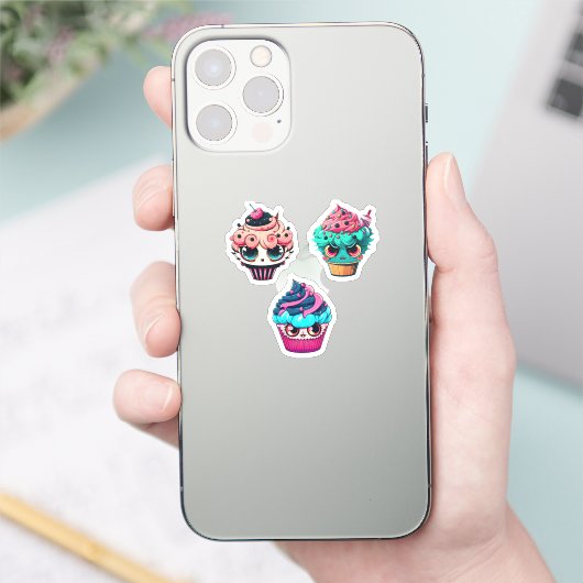 Cyberpunk Cupcakes Sticker Pack (Telefoon)