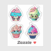 Cyberpunk Cupcakes Sticker Pack 2 (Vel)
