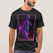 Cyberpunk Dancer in het Club T Shirt voor volwasse (Voorkant)