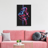 Cyberpunk Danseres Canvas Afdruk (Insitu (Woonkamer))