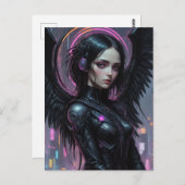Cyberpunk Dark Angel Fantasy Briefkaart (Voorkant / Achterkant)