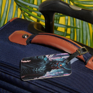 Cyberpunk Demon Samurai Bagagelabel