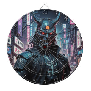Cyberpunk Demon Samurai Dartbord