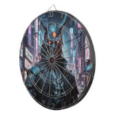 Cyberpunk Demon Samurai Dartbord (Voorkant Rechts)