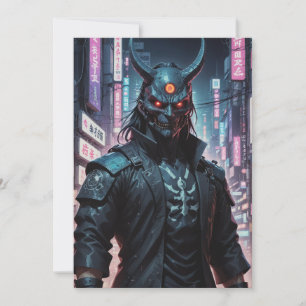 Cyberpunk Demon Samurai Kaart