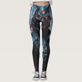 Cyberpunk Demon Samurai Leggings (Voorkant)