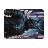 Cyberpunk Demon Samurai Magneet (Horizontaal)