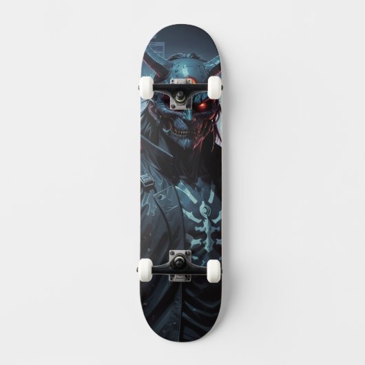 Cyberpunk Demon Samurai Persoonlijk Skateboard (Voorkant)