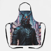 Cyberpunk Demon Samurai Schort (Voorkant)