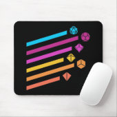 Cyberpunk Dice Ray Tabletop RPG Muismat (Met muis)