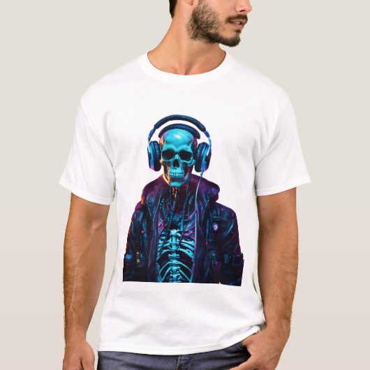 Cyberpunk DJ Vibes T-shirt (Voorkant)