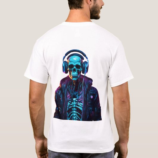 Cyberpunk DJ Vibes T-shirt (Achterkant)
