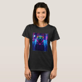 Cyberpunk Dog Sci fi Fine For Dog Women & Men T-shirt (Voorkant volledig)
