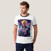 Cyberpunk Donald Trump Samurai T-shirt (Voorkant volledig)