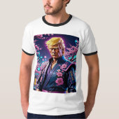 Cyberpunk Donald Trump Samurai T-shirt (Voorkant)