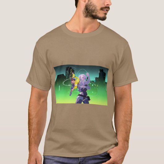 Cyberpunk Edgerunner oversized T-shirt (Voorkant)