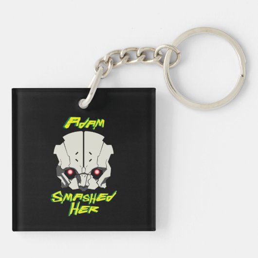 cyberpunk edgerunners adam smasher sleutelhanger (Achterkant)