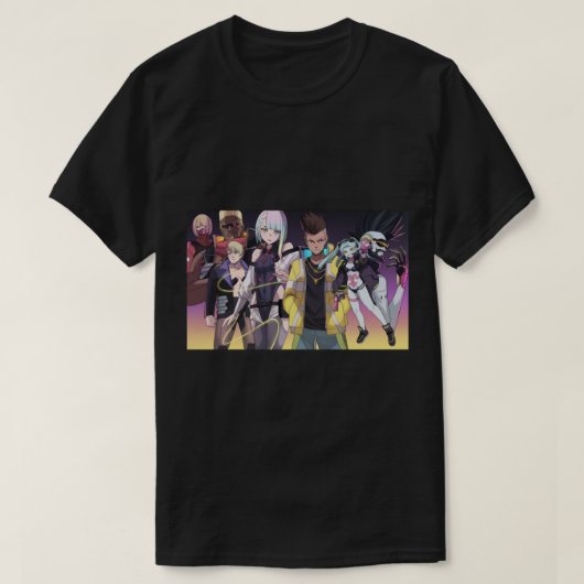 Cyberpunk Edgerunners characters T-shirt (Design voorkant)