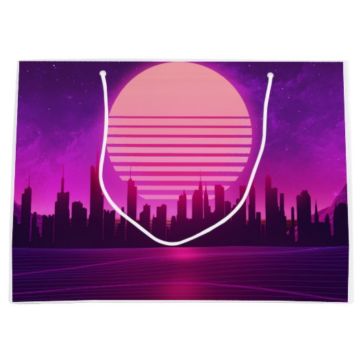 cyberpunk eletronisch synthwave scifi roze groot cadeauzakje (Voorkant)