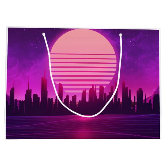 cyberpunk eletronisch synthwave scifi roze groot cadeauzakje (Achterkant)