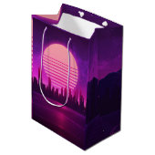 cyberpunk eletronisch synthwave scifi roze medium cadeauzakje (Voorkant Gekanteld)