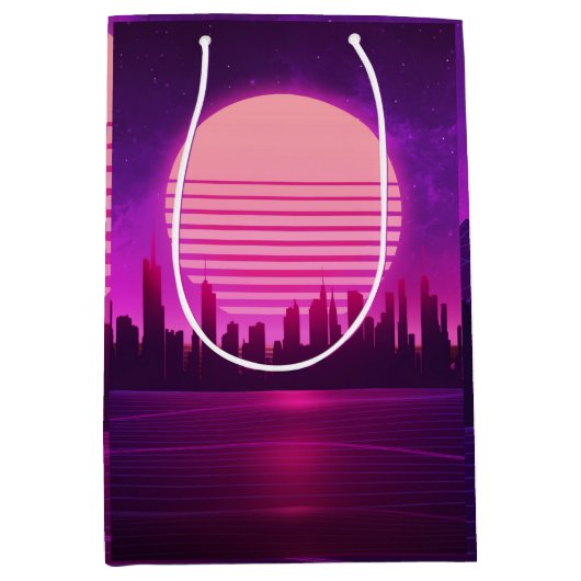 cyberpunk eletronisch synthwave scifi roze medium cadeauzakje (Voorkant)