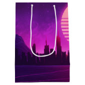 cyberpunk eletronisch synthwave scifi roze medium cadeauzakje (Achterkant)