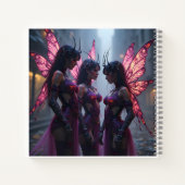 Cyberpunk Faeries-Notitieboek Notitieboek (Achterkant)