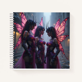 Cyberpunk Faeries-Notitieboek Notitieboek