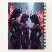 Cyberpunk Faeries-notitieboek Notitieboek (Achterkant)