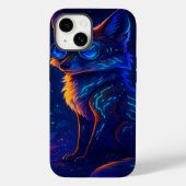 Cyberpunk Fox in Neon Oerwoud – Futuristische kuns Case-Mate iPhone Case (Achterkant)