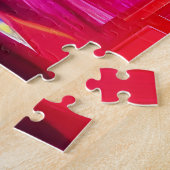 Cyberpunk Futuristic Neon City Legpuzzel (Zijkant)